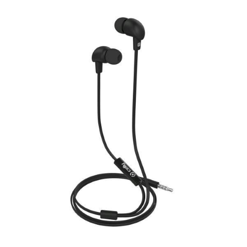 Celly UP600BK - Auricolari con microfono - in-ear - cablato - jack 3,5 mm - nero